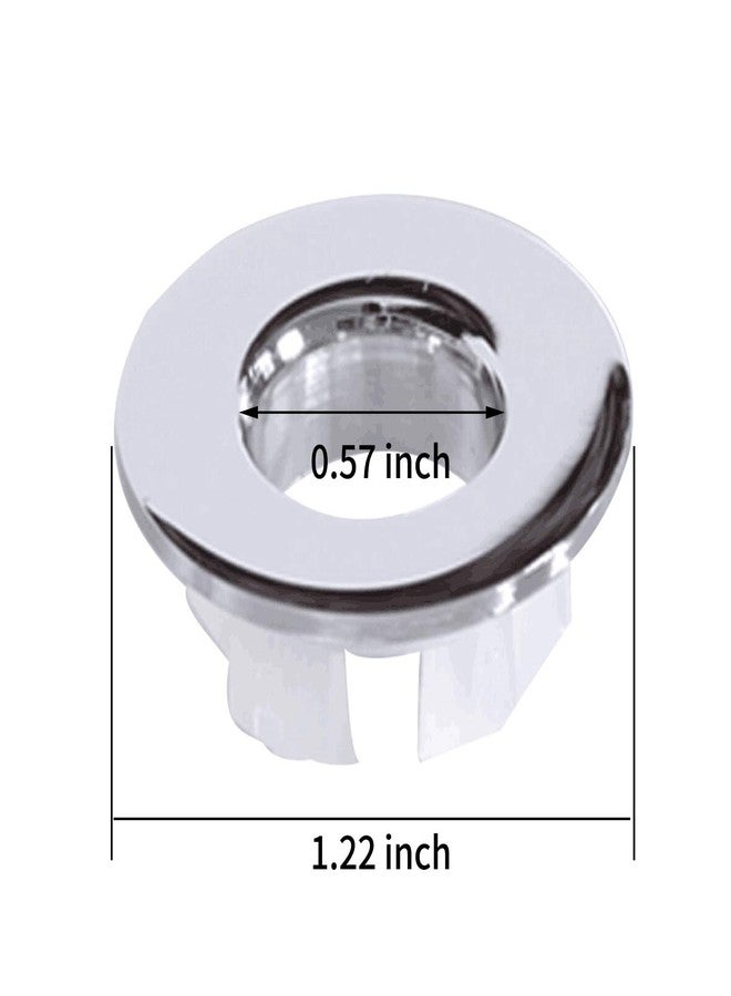 BWE غطاء حوض غسيل من الكروم من BWE، غطاء فتحة تصريف الفائض، حشوة نحاسية، أغطية دائرية - Image 2
